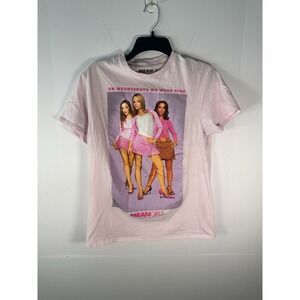 Mean Girls - "On Wednesday's We Wear Pink" Pink Short Sleeve Shirt Size Medium